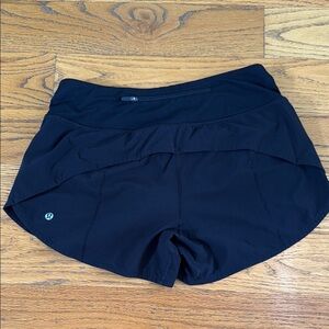lululemon athletica Black Women's Athletic Running Shorts